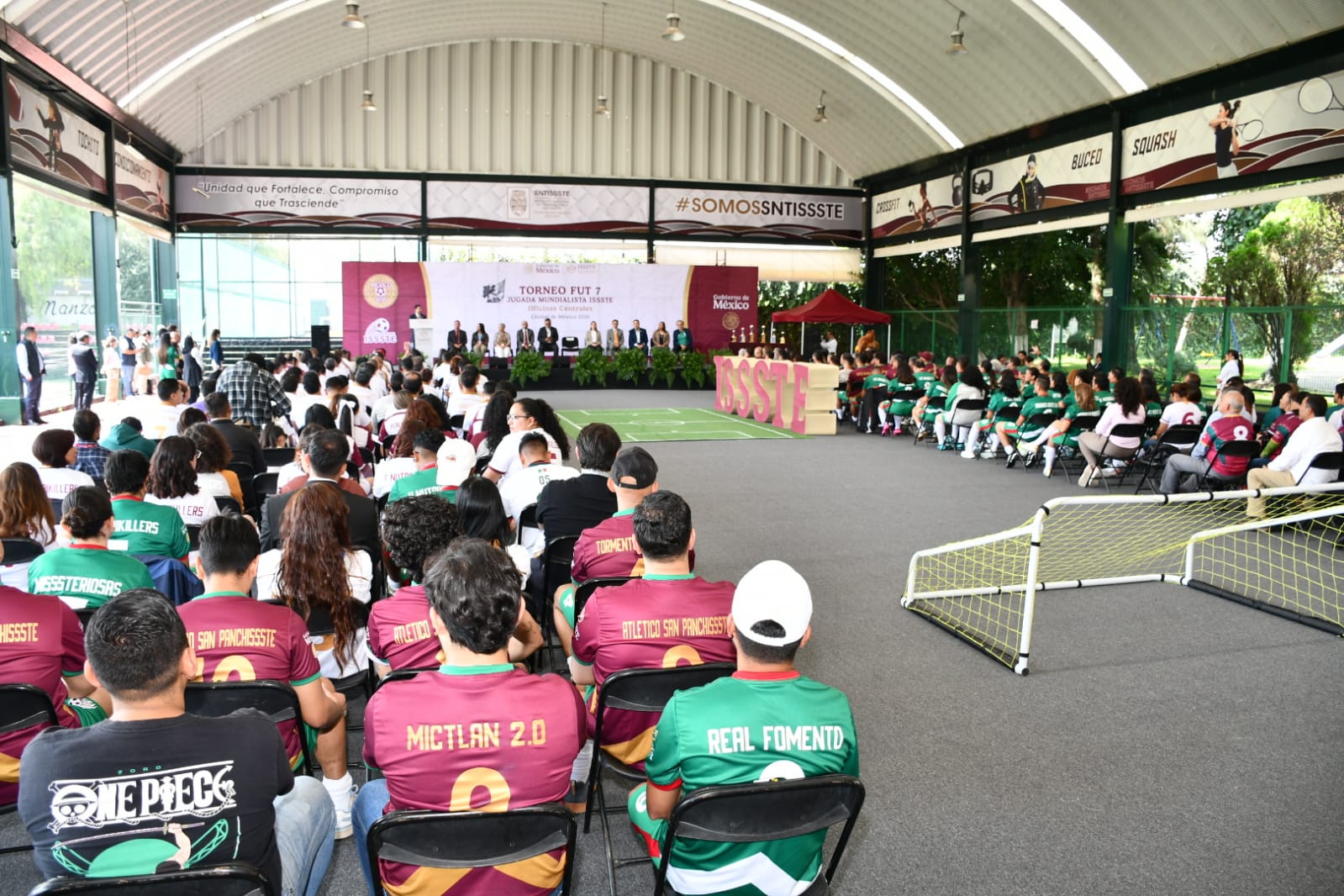 Inaguracion del Torneo Fut 7, "Jugada Mundialista ISSSTE", Centro Social, Cultural y Deportivo del SNTISSSTE 