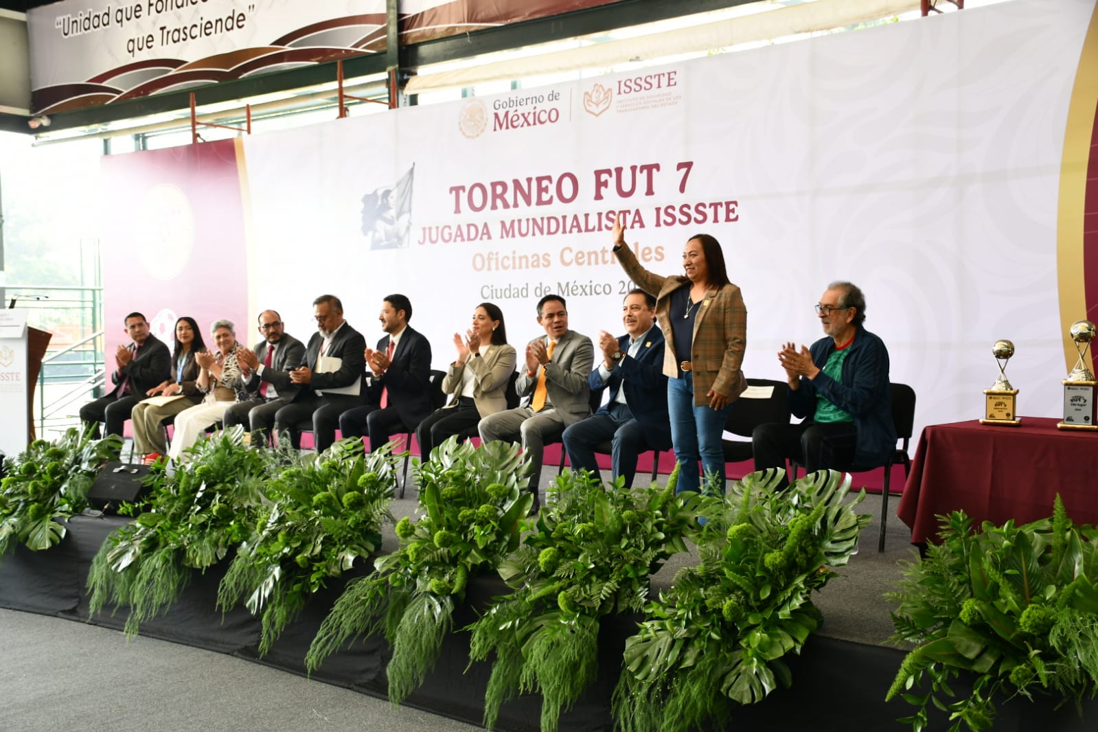 Inaguracion del Torneo Fut 7, "Jugada Mundialista ISSSTE", Centro Social, Cultural y Deportivo del SNTISSSTE 