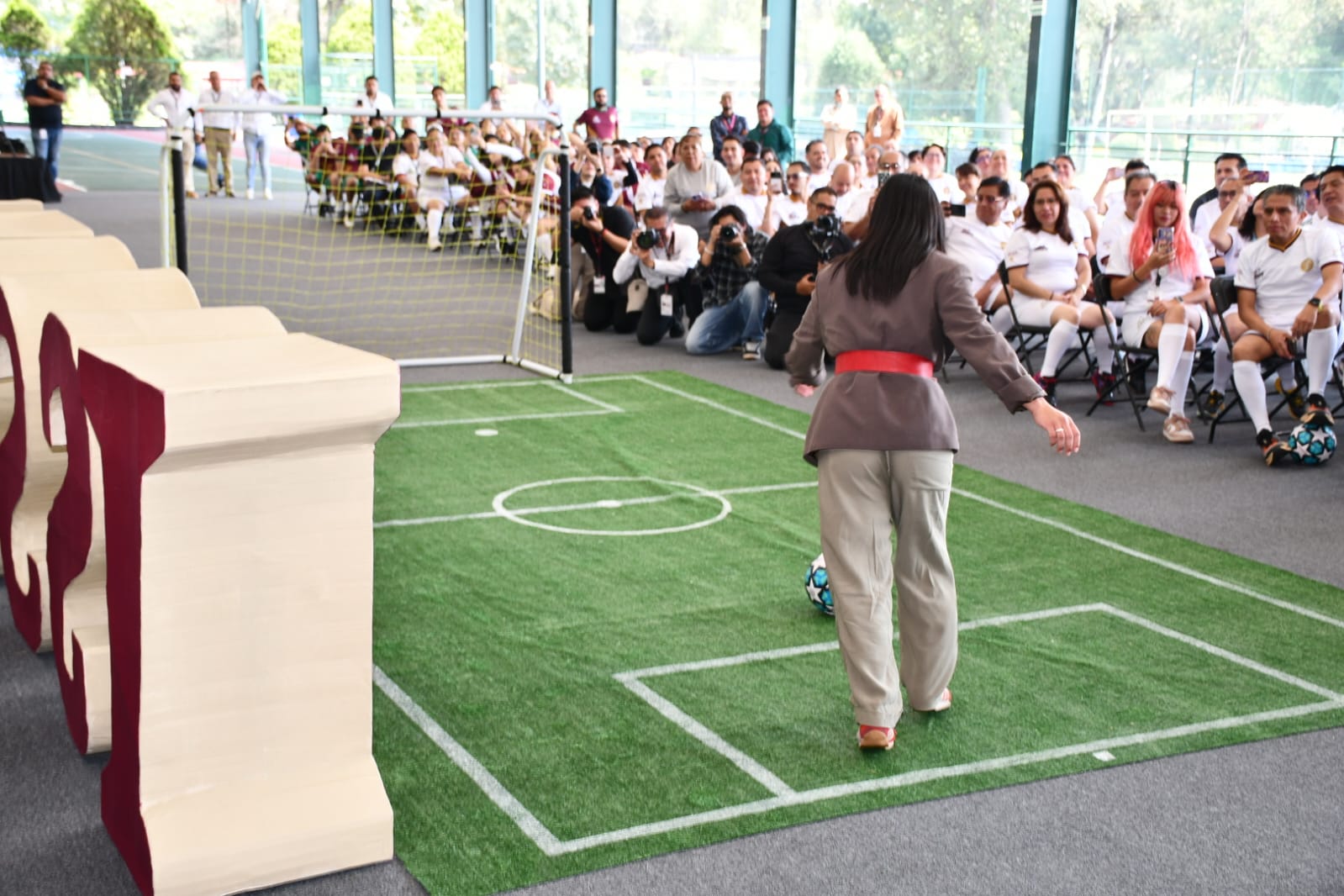 Inaguracion del Torneo Fut 7, "Jugada Mundialista ISSSTE", Centro Social, Cultural y Deportivo del SNTISSSTE 
